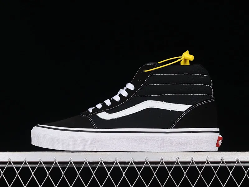 All categories Vans Vans series Vans Hi Vans high-top Vans Ward Sk8-Hi four evergreen season black and white high-top canvas casual sneakers VN0A36ENC4R